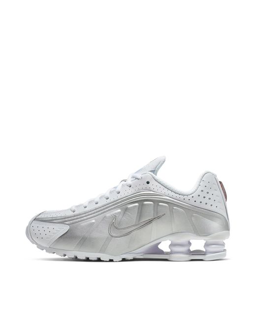 Nike Gray Shox R4 Sneakers