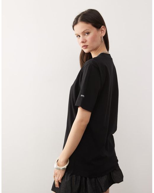 Kickers Black Unisex Oversized Graphic T-shrit