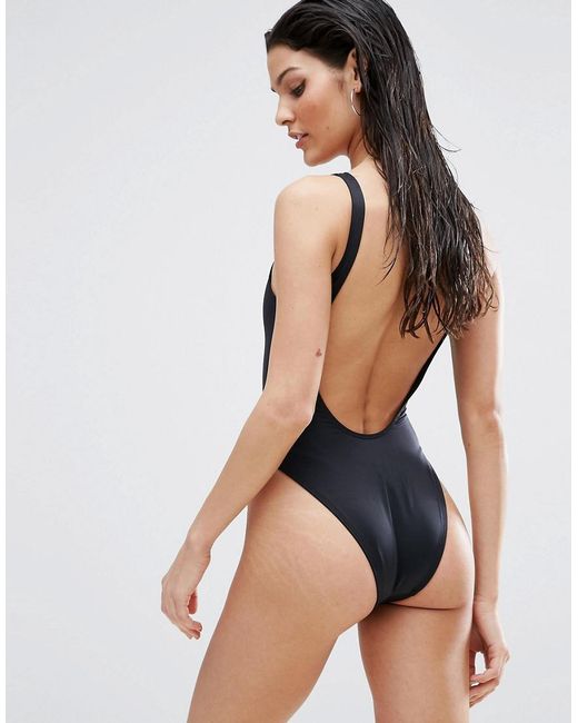 asos high leg swimsuit