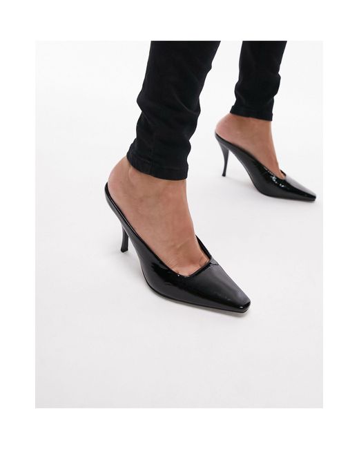 Eve - scarpe décolleté nere con tacco di TOPSHOP in Black