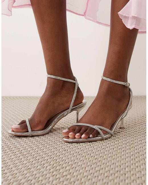 SIMMI Brown Simmi London Yasmin Embellished Heeled Sandals