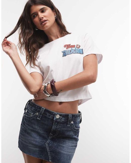True Religion Blue Crystal Soulful Back Graphic Baby T-shirt