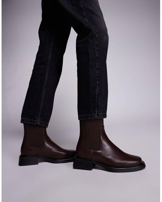 SIMMI Black Simmi London Duff Low Ankle Chelsea Boots