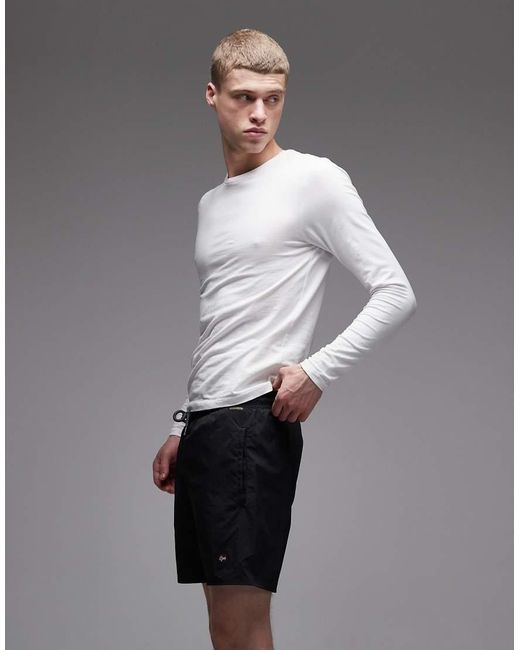 Napapijri Gray Haldane Shorts for men