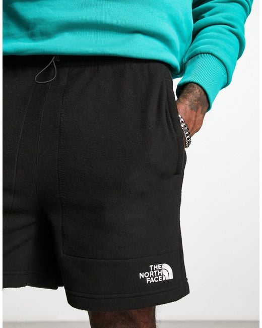 The North Face – glacier – fleece-shorts in Black für Herren
