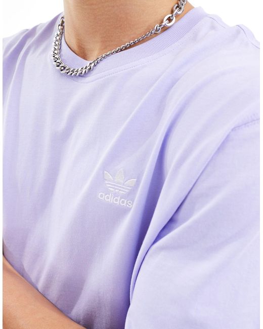 Essentials - t-shirt lilla di Adidas Originals in Blue da Uomo