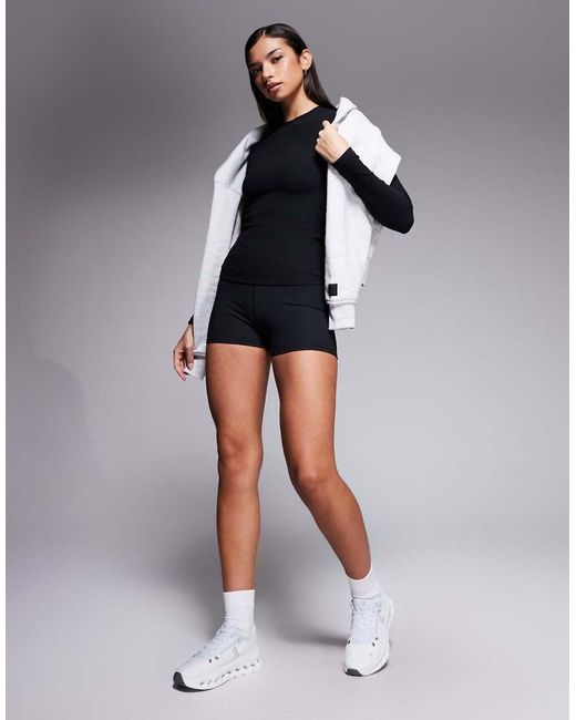 ASOS 4505 Ski & Snow Blue Asos 4505 Thermal Ribbed Fleece Back Base Layer Long Sleeve With Sweat Wicking