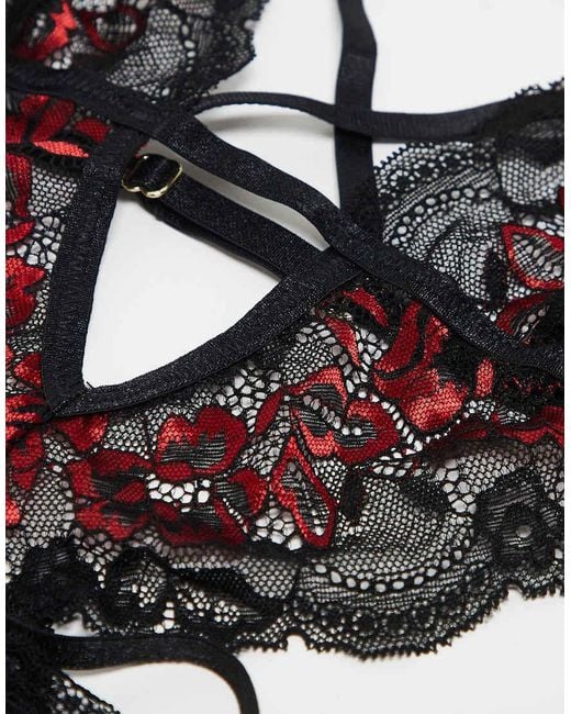 Ann Summers Black Liberty Crotchless Body