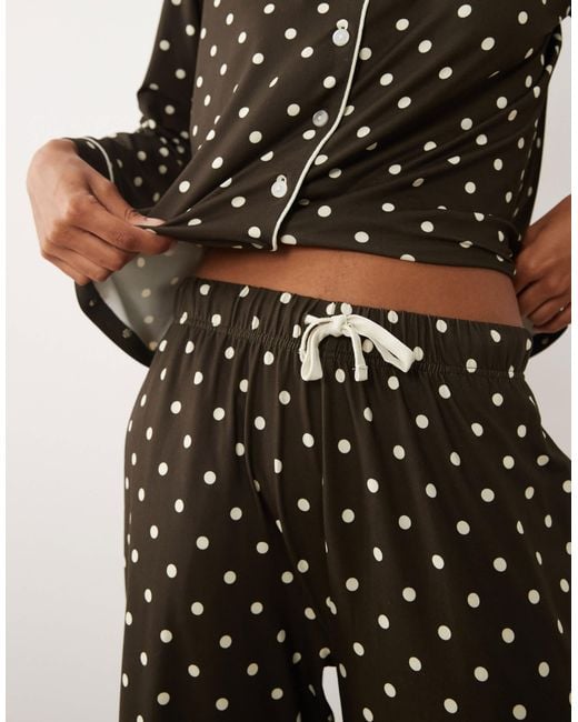 Threadbare Black Button Down Super Soft Pajama Set