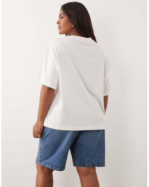 ASOS Blue Asos Design Curve Oversized T-shirt With Grapefruit Graphic