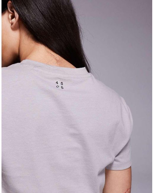 4505 Purple Icon Cotton Boxy T-shirt With Quick Dry Finish
