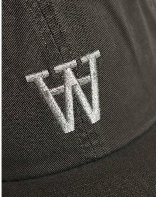 DOUBLE A by WOOD WOOD Green 100% Cotton Standard Logo Cap for men