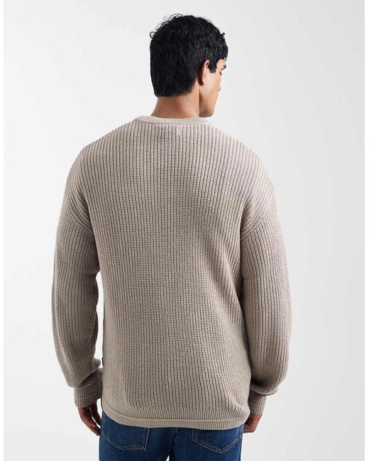Jack & Jones Gray Oversize Jumper for men