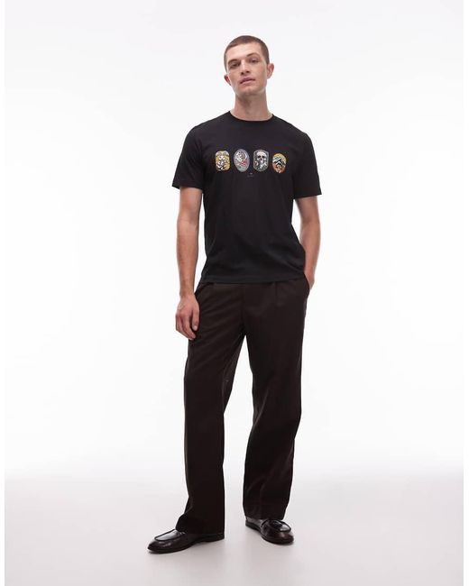 Paul Smith Black Paul Smith Bagde Logo Regular Fit T-Shirt for men