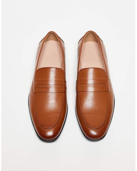 Mocassini Color Cuoio Stile College di ASOS in Brown da Uomo