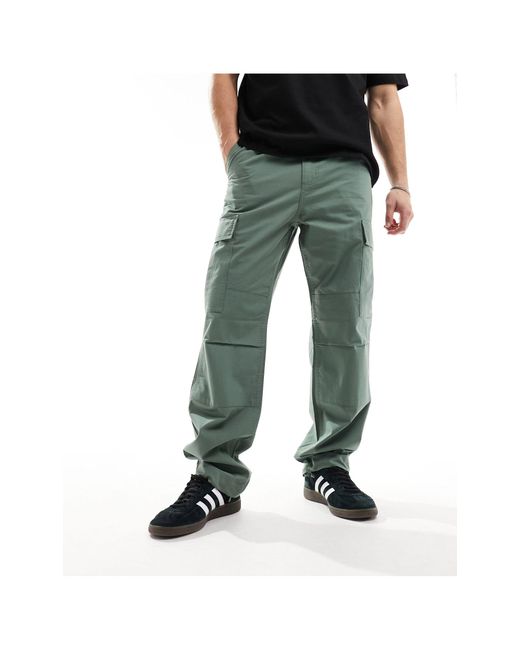Carhartt Green Regular Cargo Trousers for men