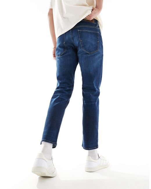 SELECTED Blue Scott Straight Fit Jeans for men