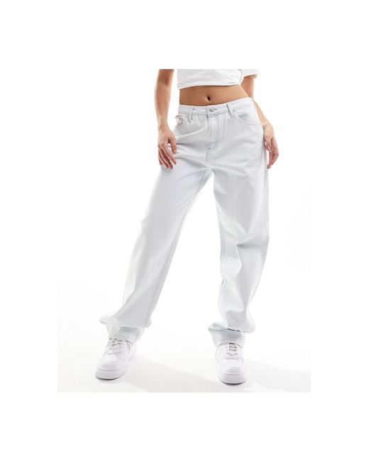 Calvin Klein White – gerade geschnittene jeans im stil der 90er