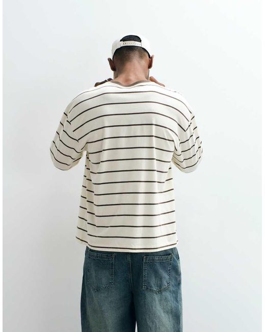 Cotton On Red Cropped Fit Long Sleeve T-shirt for men
