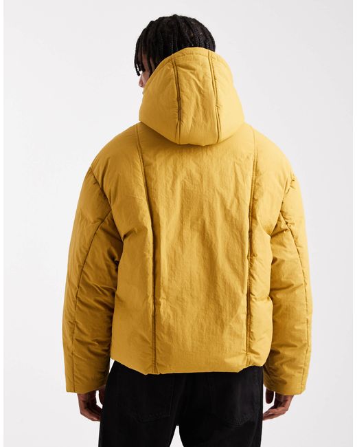 ASOS Natural Oversized Puffer Jacket for men