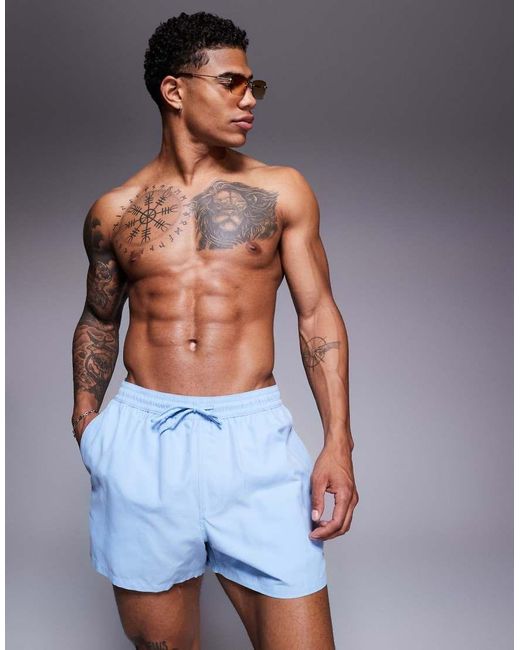 ASOS Blue Swim Shorts for men