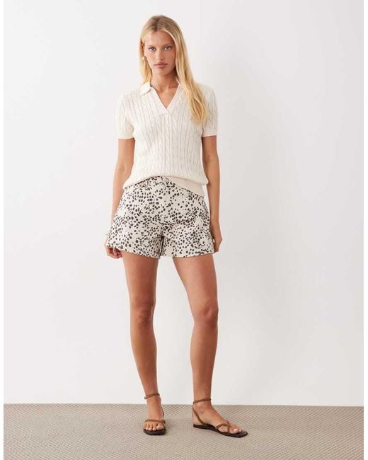 ASOS White Longer A Line Short