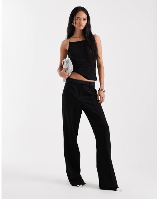 Vero Moda Black Slinky Jersey Cami Top With Diamante Embellished Straps