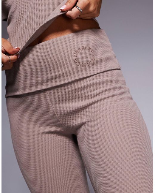 ASOS Brown Weekend Collective Flared Trouser