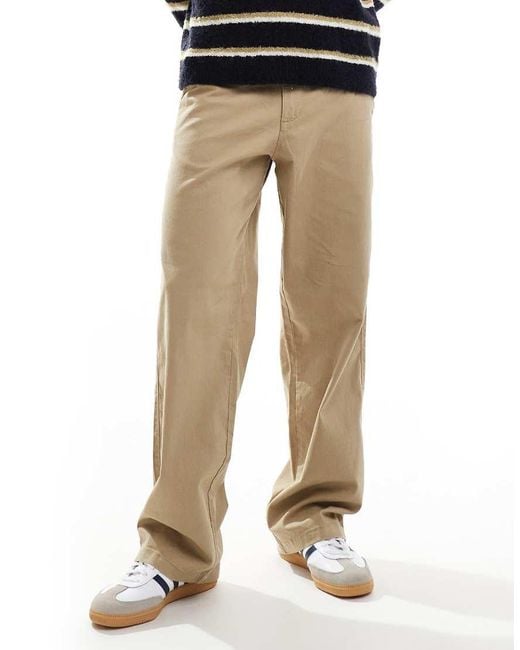 ADPT Natural Wide Fit Chinos for men