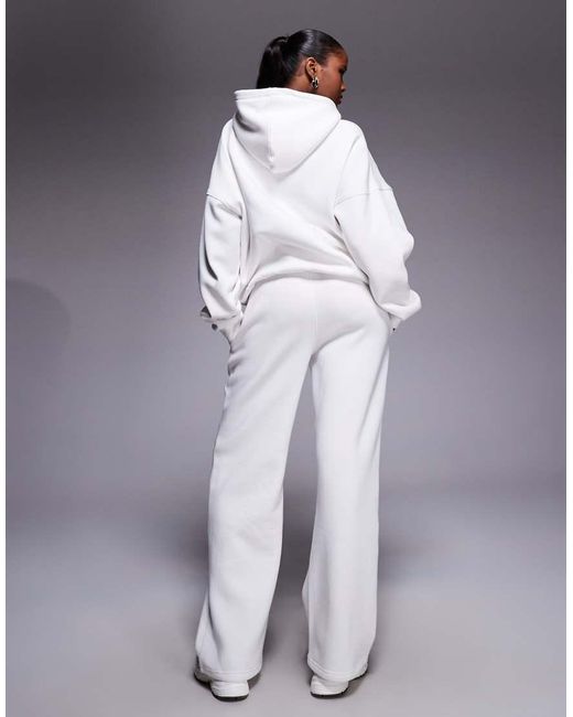 Kaiia Blue Cotton Rich Embroidered Logo Wide Leg jogger Co-ord