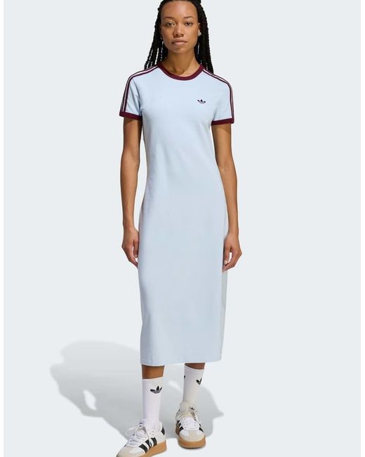 Adidas Originals Blue 3 Stripes Dress (Slim)