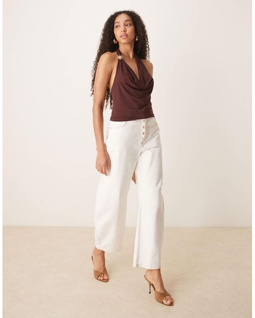 ASOS Brown – anschmiegsames oberteil