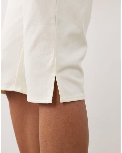 ASOS Natural Long Line Capri Trouser