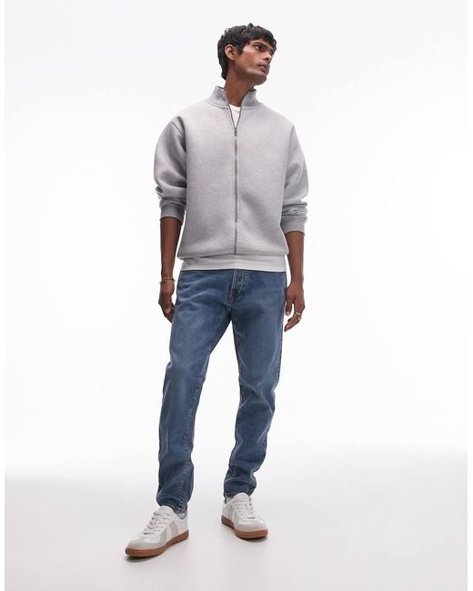 SELECTED Blue Slim Tapered Fit Jeans for men