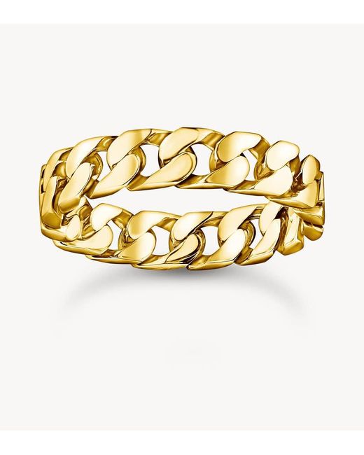 Anello Placcato Con Maglie A Catenina di Thomas Sabo in Metallic