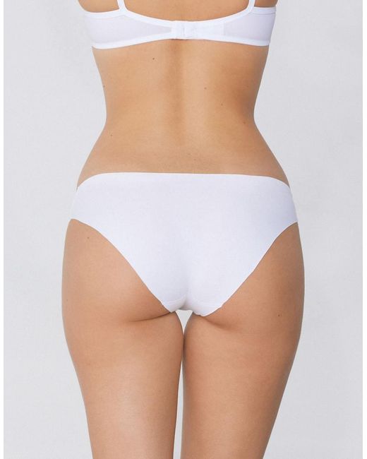 Tezenis White Seamless Cotton Knickers