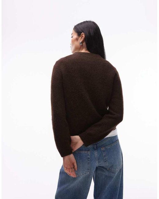 ARKET Black Alpaca And Wool Cardigan With Front Pockets