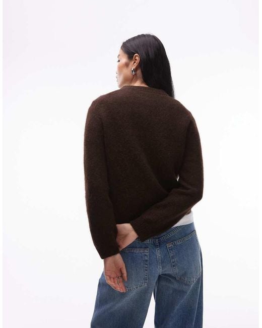 ARKET Black Alpaca And Wool Cardigan With Front Pockets