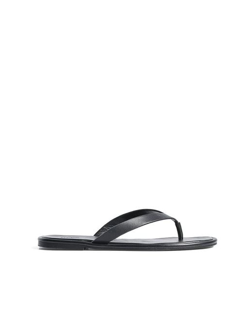 NA-KD Black Flat Flip-Flop Sandals