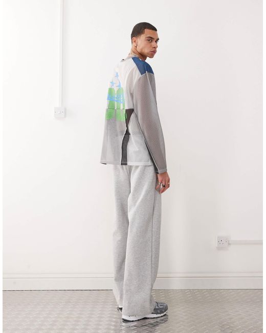 Karlkani White Ellipse Straight Leg Trackies for men