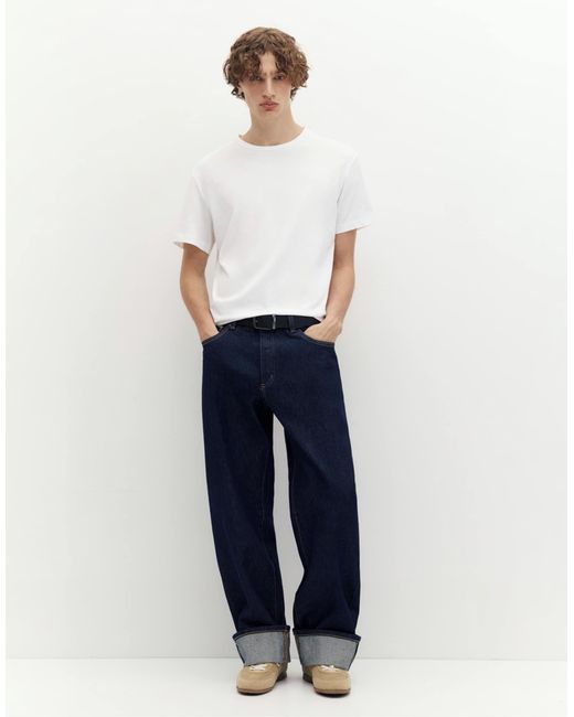 Pull&Bear Pull & bear – basic – slim-fit-t-shirt in White für Herren