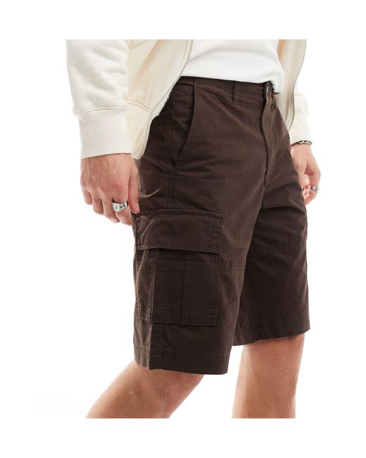 Pantalones cortos cargo marrones Jack & Jones de hombre de color Black