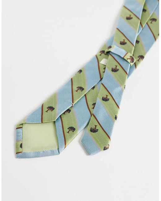 BLKVIS Green Source Stripe Necktie for men