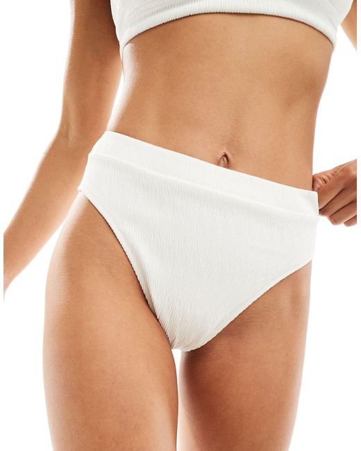 Lindex White Hanna High Waist Bikini Bottom