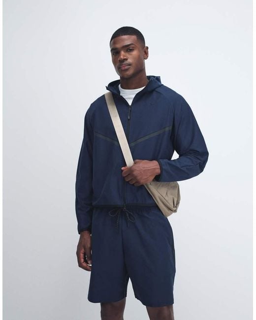 Nike Blue Tech Shori Full Zip Hoodie Track Jacket for men