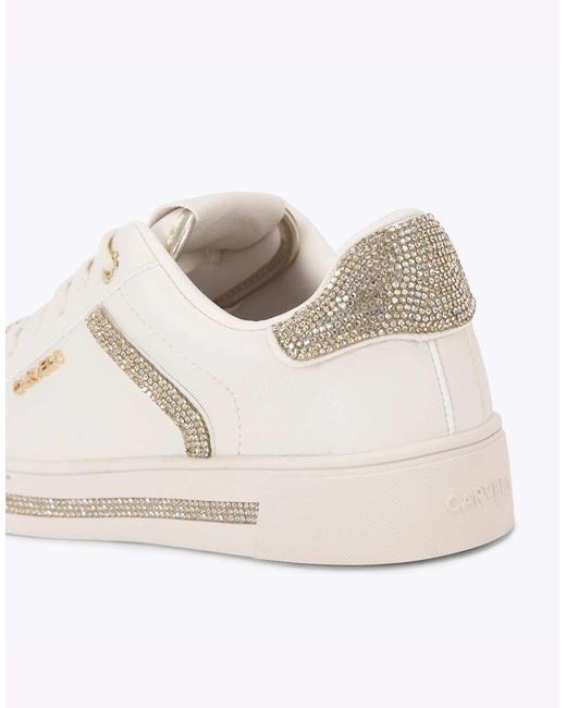 Carvela Kurt Geiger White Daze Jewel Trainers