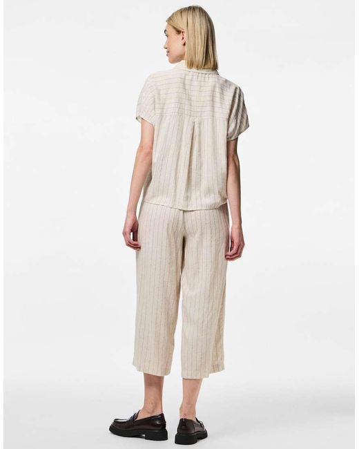 Pieces Natural Short Sleeved Shirt