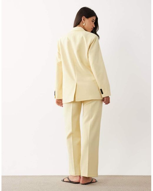 Y.A.S Natural Tailored Wide Leg Trouser Co-ord