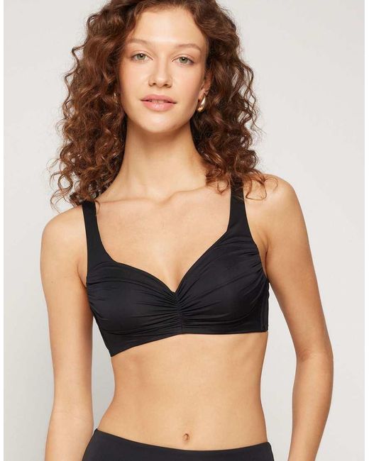Tezenis Black Preformed Balconette Bikini Top