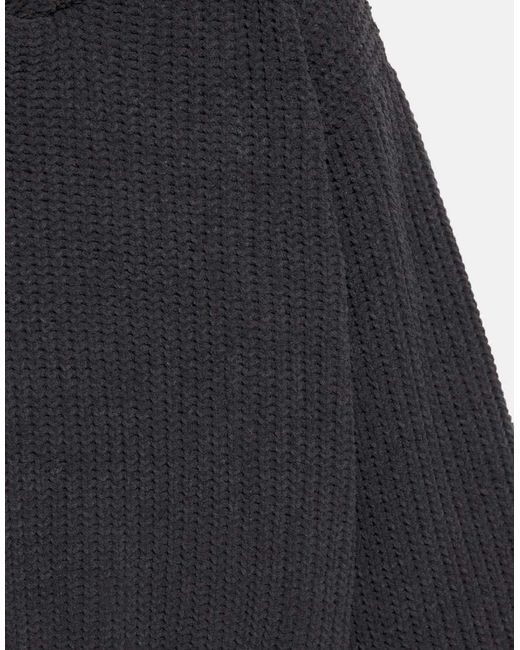 Pull&Bear Gray Chenille Hooded Sweater